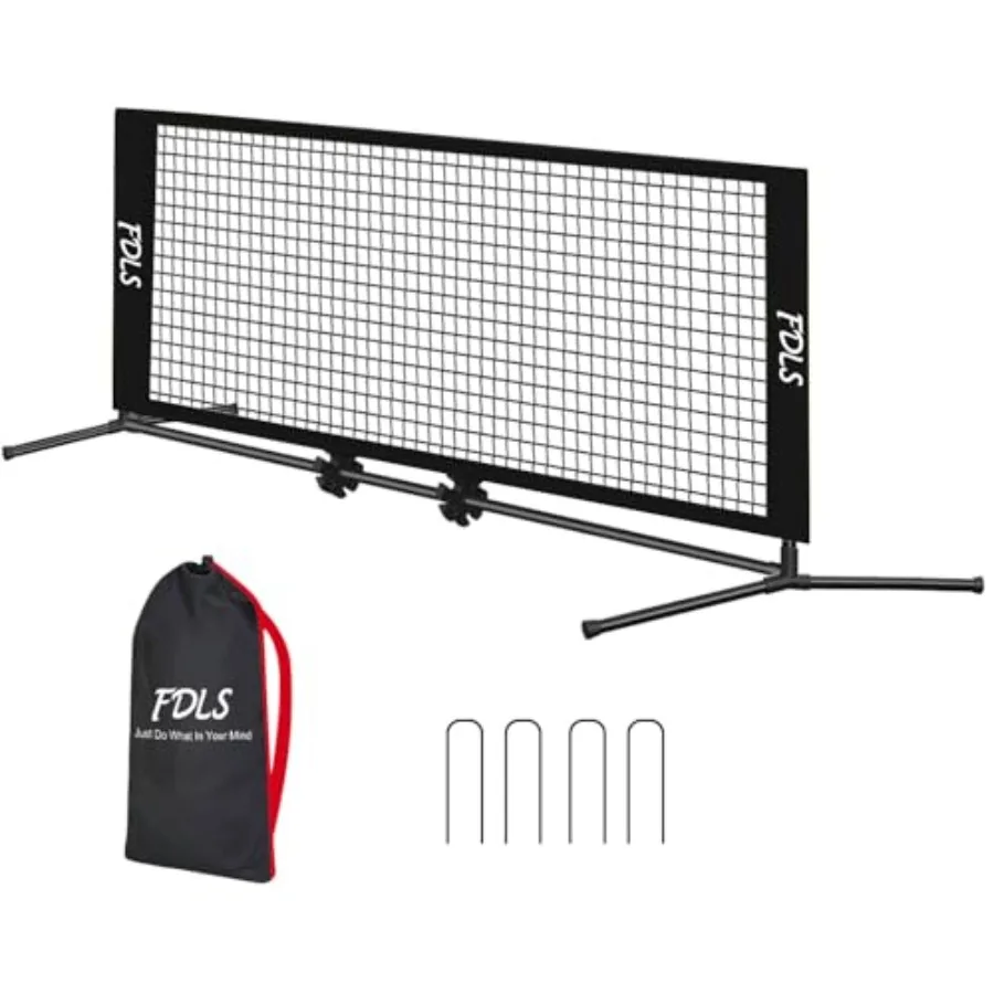 5FT/10FT Portable Small Pickleball Net for Driveway Backyard, with Carry Bag for Indoor Outdoor, for All Levels, Easy Set up