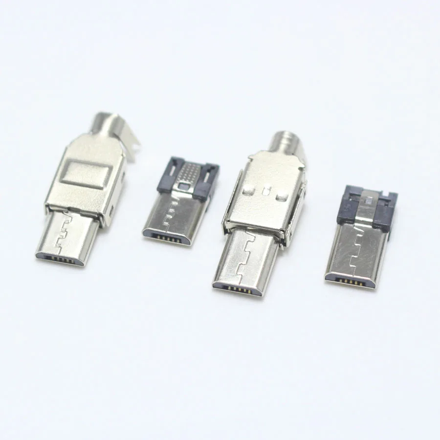 Micro USB 5PIN Male Connector Set 3-in-1