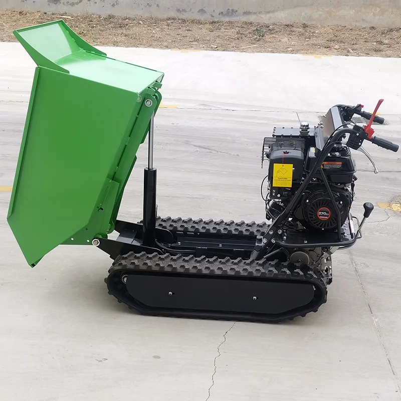 Portable Mini Dump Truck Small Tracked Hydraulic Dump Truck Suitable for Agricultural Transport and Engineering Operations.