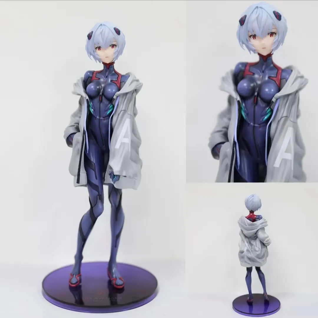 Domestic Rei Ayanami Evangelion Anime Figure 2D Cute Girl Model PC Case Decor Desktop Ornament Collectible Gift For Anime Fans view 2