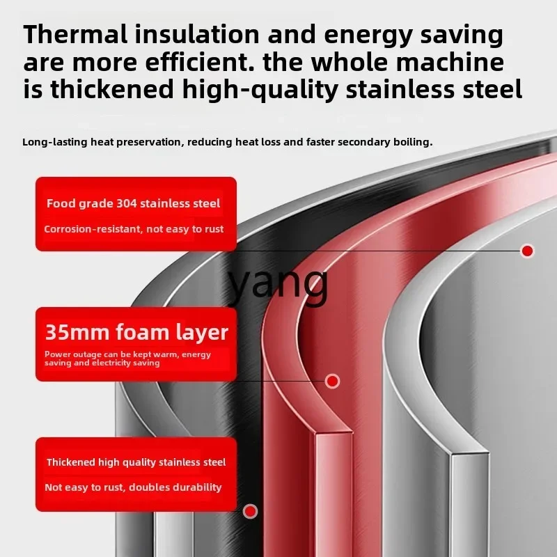 CX commerciële elektrische verwarming frequentieomzetting energiebesparende roestvrijstalen soeppan grote capaciteit