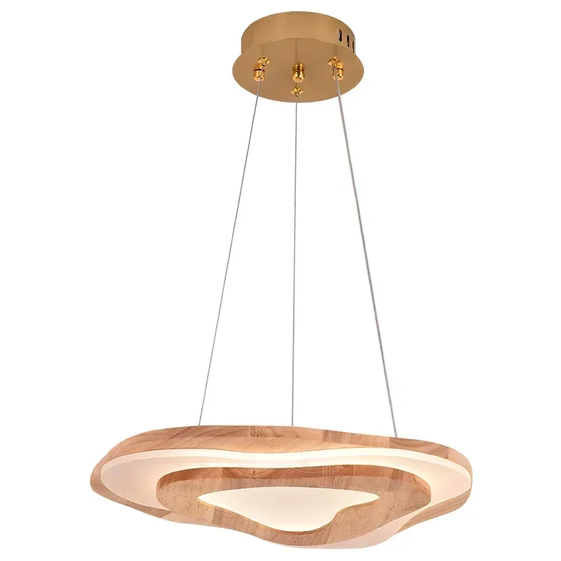 Chinese Zen Wood Cloud Acrylic LED Ceiling Lamp For Hotel Restaurant Bedroom Home Decor Creative Lighting Fixture Interior Art
