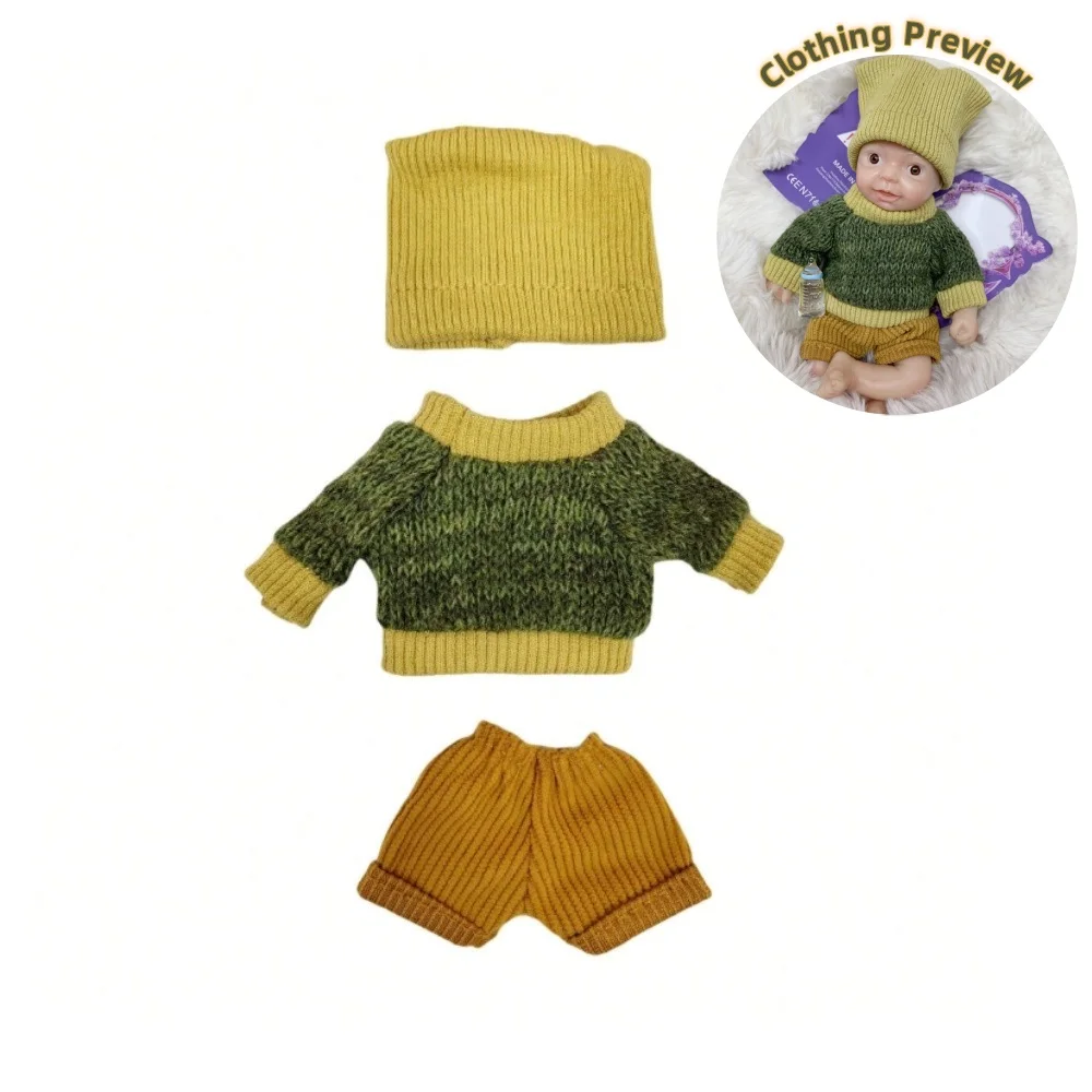 9 stijlen pluche pop kleding accessoires outfits voor 6 inch siliconen reborn pop schattige handwasbare overall voor pasgeboren poppen