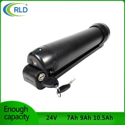 24V 36V cuttle ebike battery bottle type 7Ah 9Ah 10Ah lithium ion 21700 1865 batteries small bottle 250w 350w motor with charger