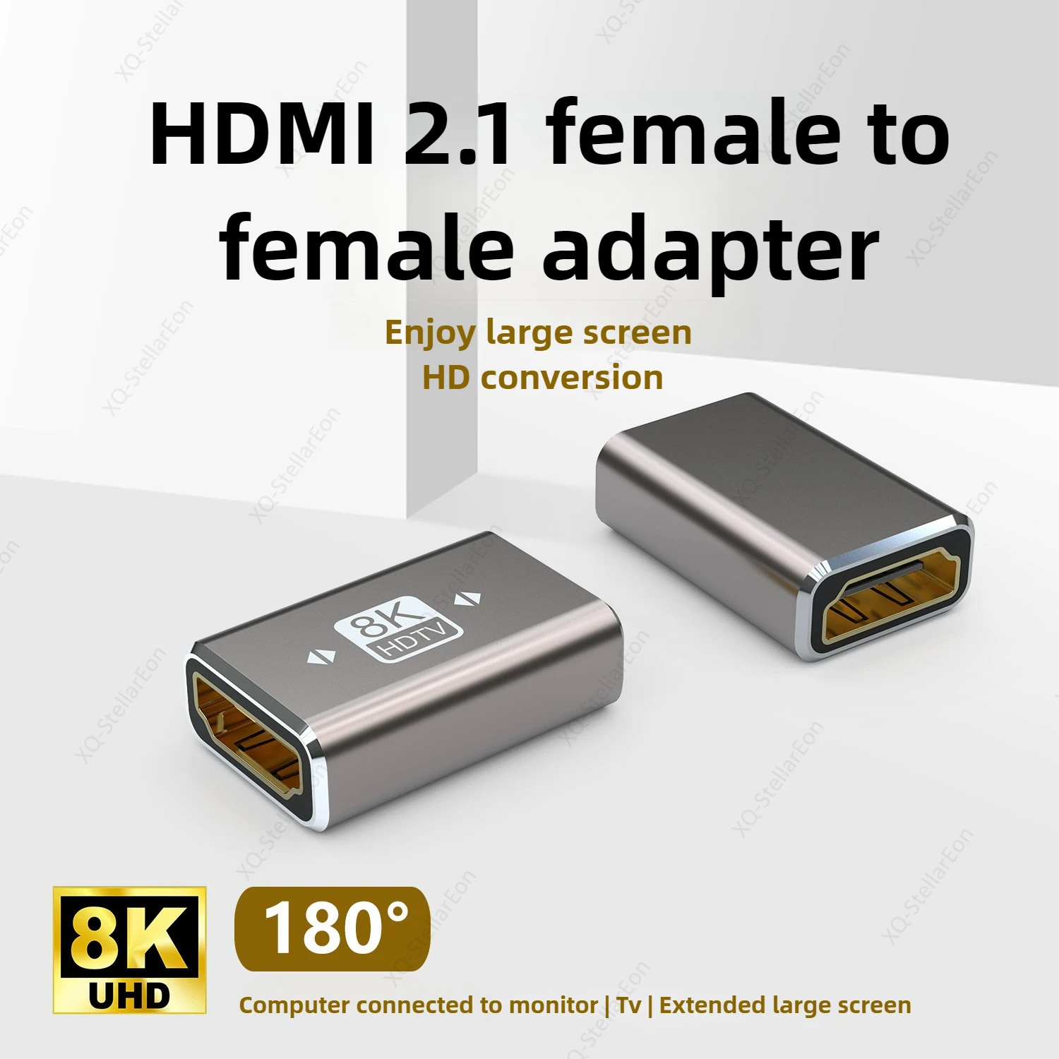 8K HDTV Female To Female Adapter HDMI 2.1 Large Screen Conversion