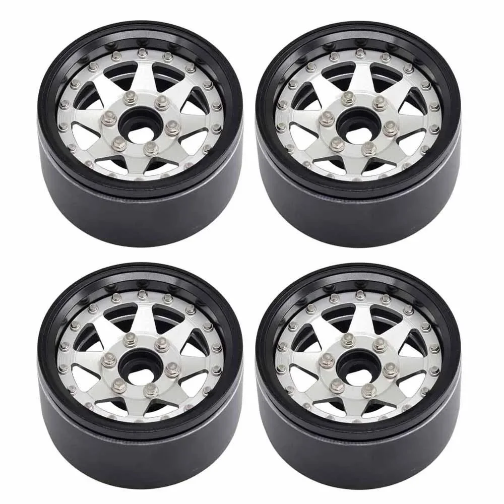 4 SZT. Aluminiowe Felgi Beadlock 1.9 Cala z Regulowanym Offsetem do Samochodów RC Crawler 1/10 TRX4 TRX6 SCX10 GEN7 8 D90