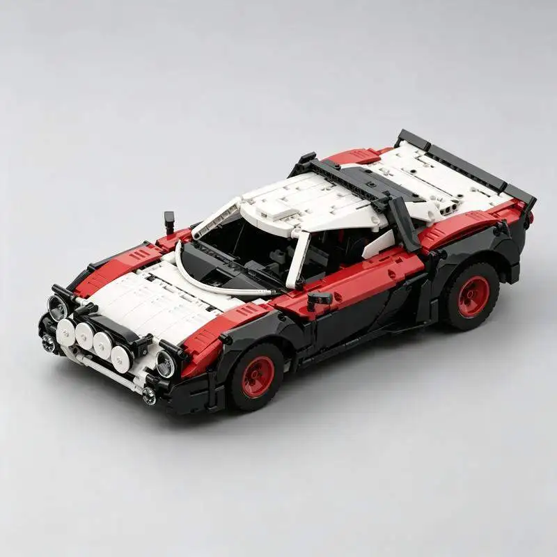 1449PCS Classic Rally Sports Car Building Blocks MOC Model DIY Assembly Vehicle With Detailed Exterior Collection Display Gifts