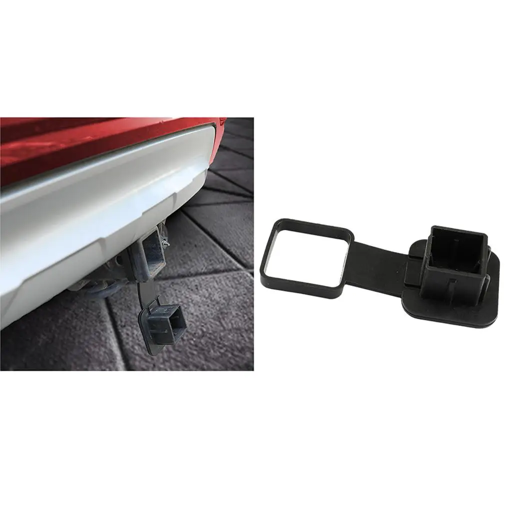 Hitam karet 2 inci Trailer Hitch penutup tabung penutup Plug Cap debu Protecter