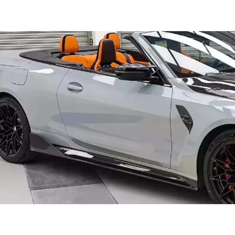 Hot Sale Real Carbon Fiber MP Style Side Skirts Bumper Extension Lips Side Skirts for   M3 G80 2021+ G80 Side Skirts