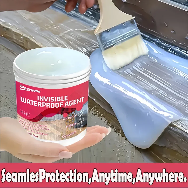 500g/300g/100g Invisible Transparent Waterproof Sealant Anti-Leak Repair Glue For Roof Bathroom