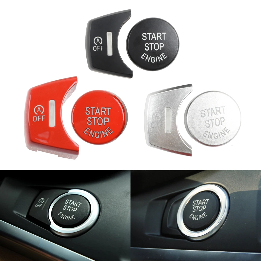 

Black Silver Red Blue Car Engine Ignition Start Stop Switch Push Button For BMW X3 X4 F25 F26 61319291691