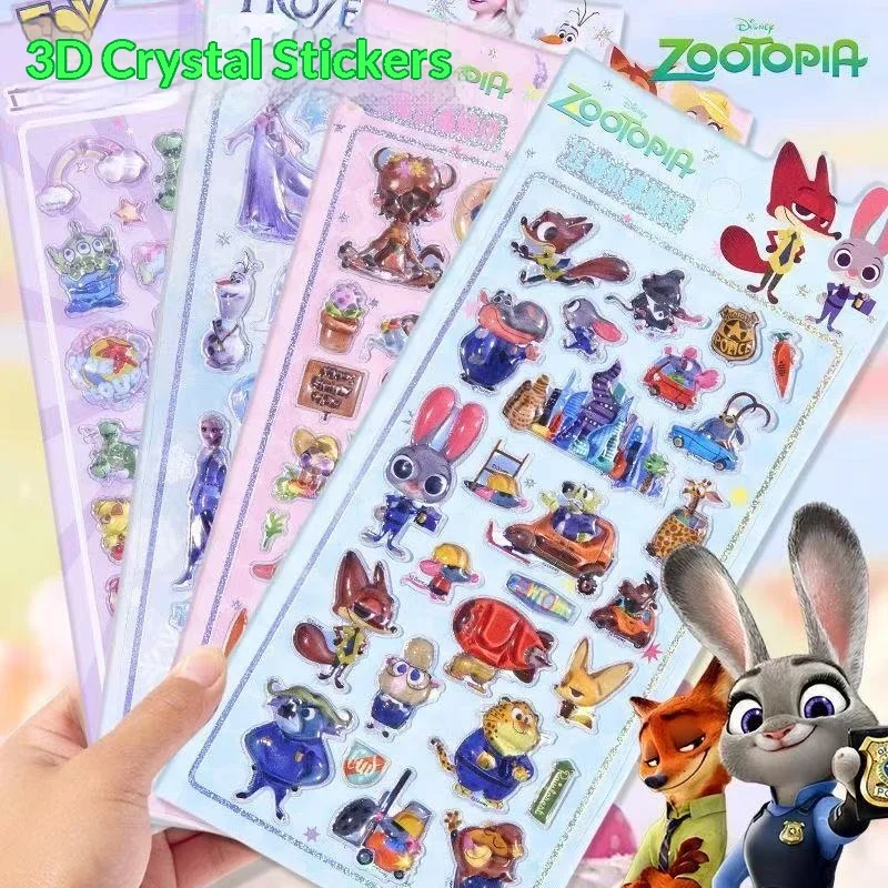 

New Cartoon 3d Relief Solid Stationery Stickers Children'S Creative Scrapbooking Decorative Decals Office School Supplies
