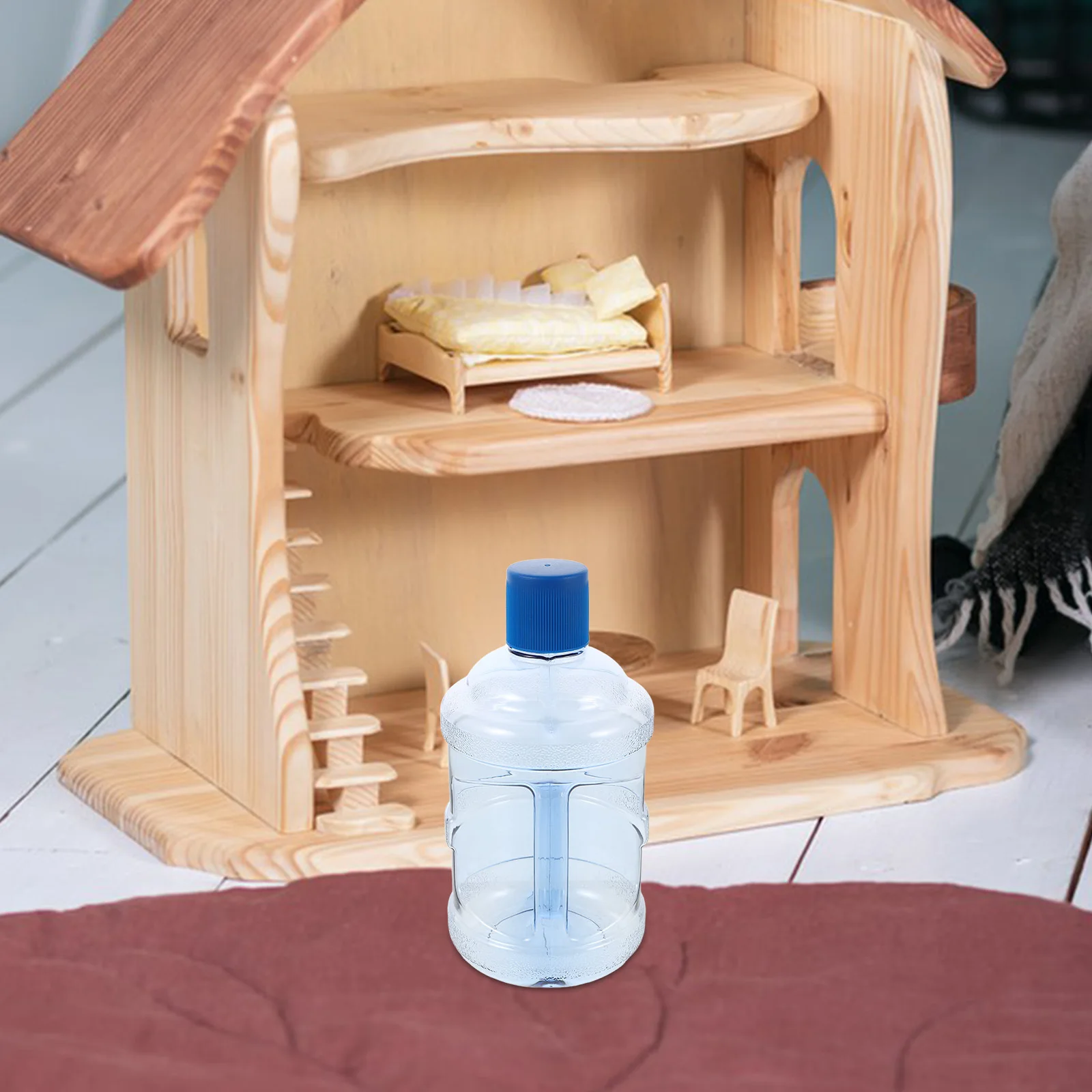 Miniaturowy dzbanek na wodę 630ml Realistyczny bidon na wodę do zabawy dla dzieci, kuchnia dla lalek, rozwija umiejętności motoryczne