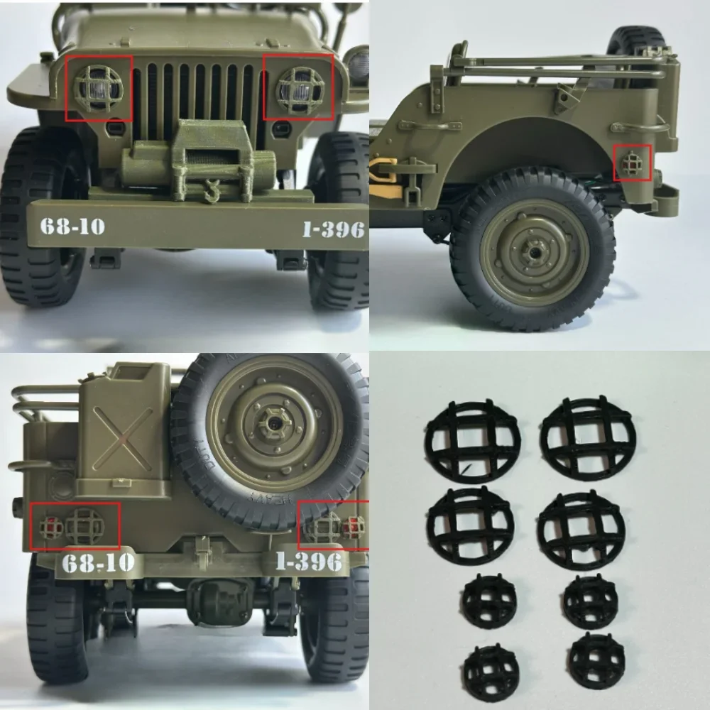 RC Hobby Upgrade Decor Part custom size Full Light Scale Cover for JJRC C8815 1/10 Off Road Crawler RC Car Hobby Accessory