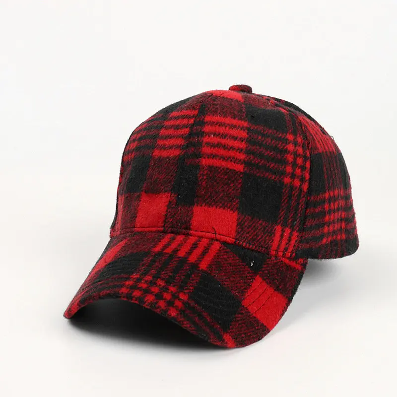 Plaid Baseball Cap For Men Women Visor Hat Adjustable Outdoor Sports Sunhat Baseball Cap hat Sports Sunhat Baseball Cap hat