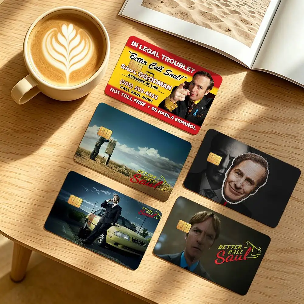 Classic Better Call Saul Credit Card Public Transportation Cards Protective Sticker Waterproof Card Face Decoration 4PCS