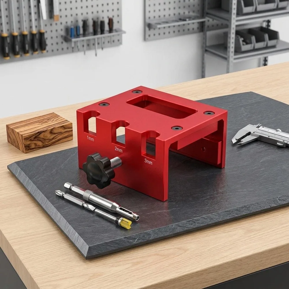 For Standard Door Locks Adjustable Door Fixture Door Installation Jig For Accurate Hole Placement Quick Adjustment System