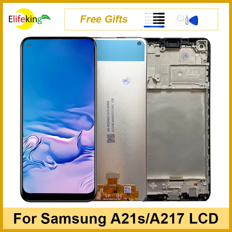 

6.5" LCD For Samsung Galaxy A21s A217 A217F Display Touch Screen Digitizer For Samsung A21s SM-A217F/DS Replacement with Tools