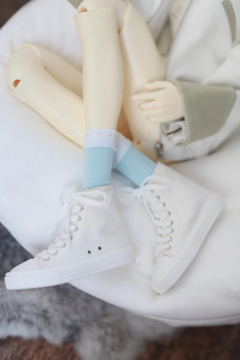 1/4 1/3 Scale BJD Doll Casual High Top Canvas Shoes For BJD/SD MSD SD13 Girl SSDF ID75 Strong Uncle Doll Accessories C2176