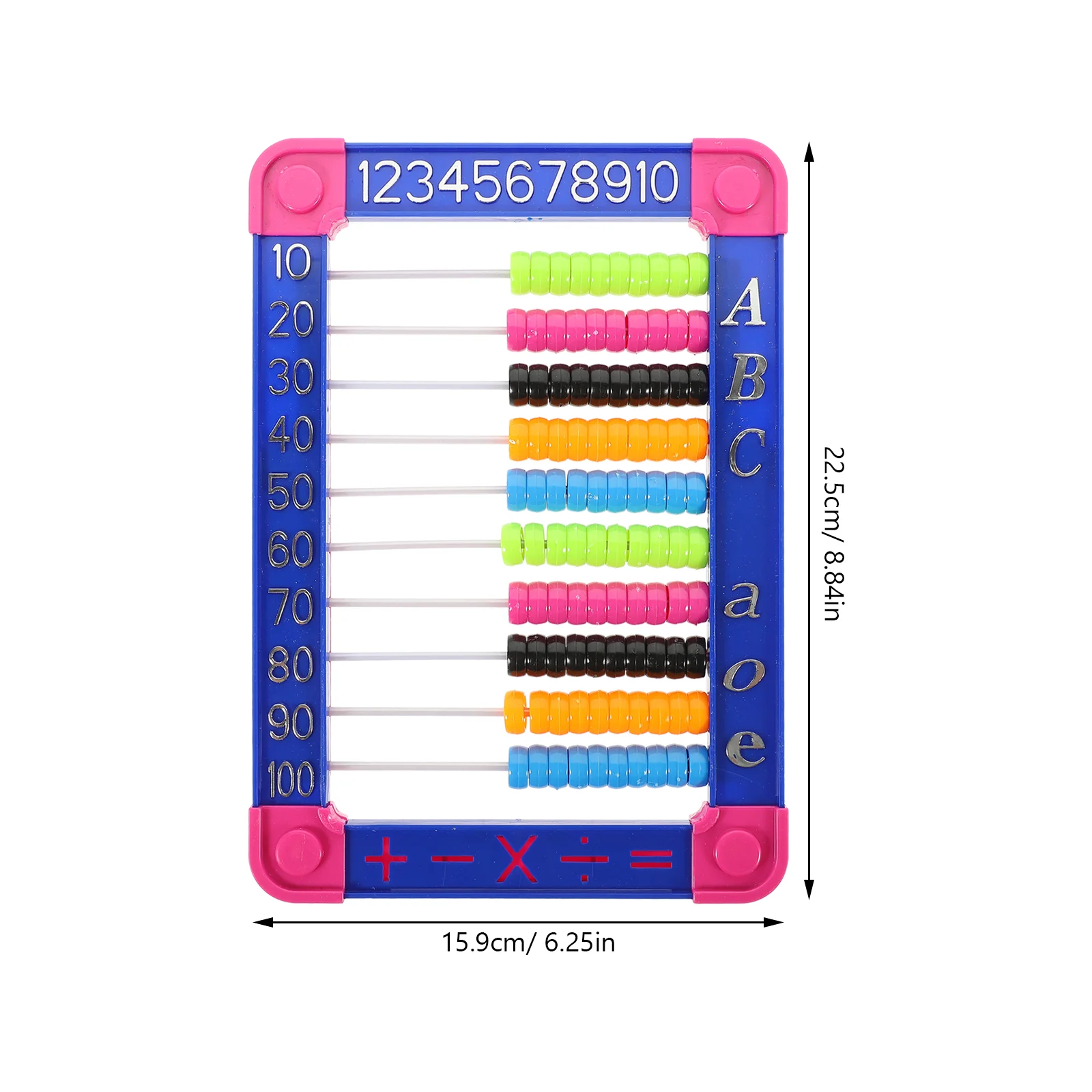 Soporte de juguete de plástico Ábaco para niños, calculadora cognitiva para aprendizaje de matemáticas, cálculo educativo, cuentas para bebés