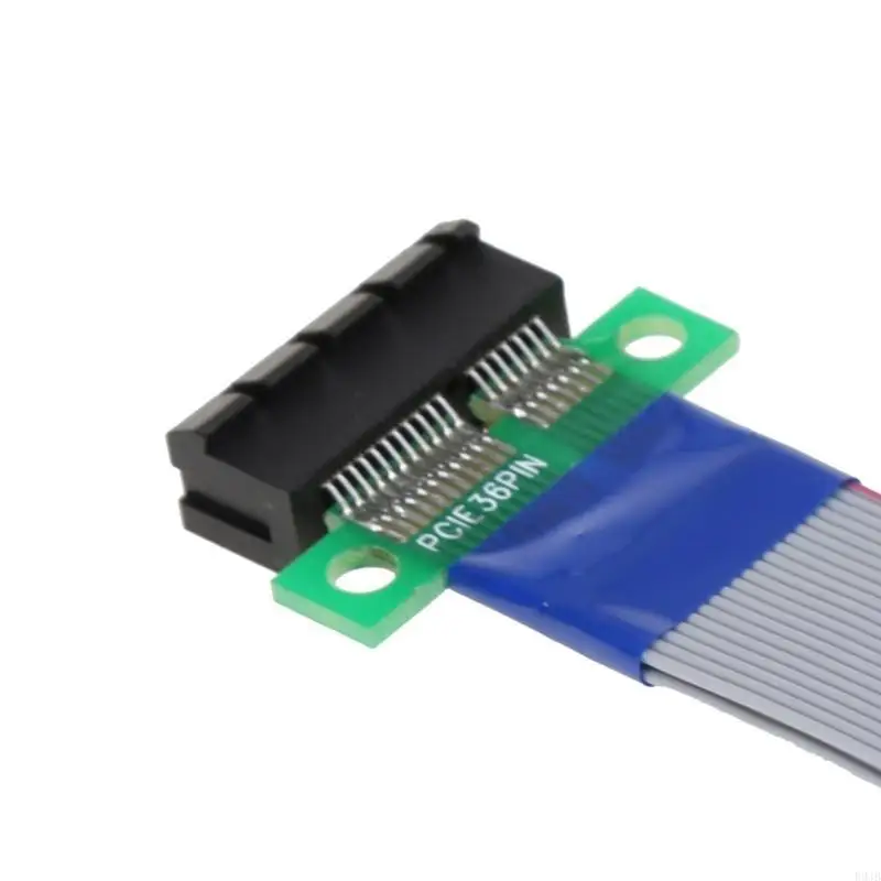 

R9JB PCIExpress Cable Riser Adapter Flexible Ribbon Cable for Graphics Card 19cm