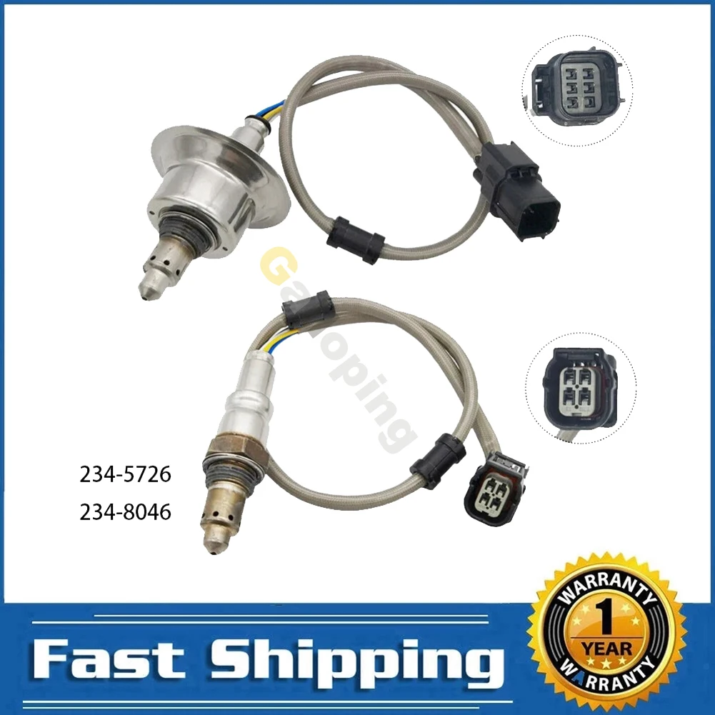 2x For 2008 - 2020 Honda Accord 1.5L 2.0L 2019-2021 Acura RDX 2021 TLX Turbocharged 2.0L 02 Oxygen O2 Sensor Upstream Downstream