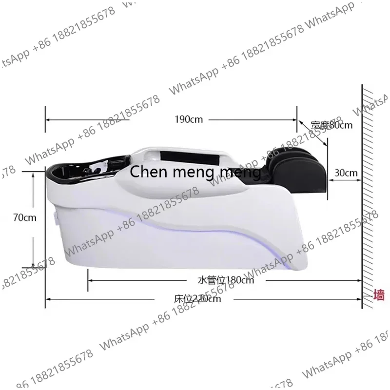 Electric Massage Shampoo Chairs Barber Shop Head Spa Hair Shower Ergonomics Shampoo Chairs Salon Furniture Cama De Champu