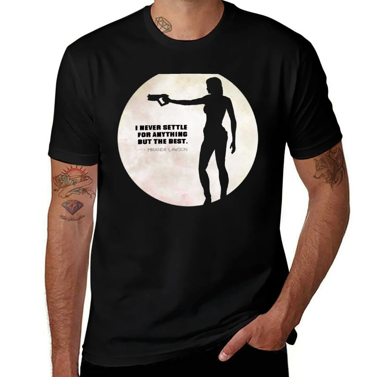 

Nebula Miranda Quote Lawson T-Shirt Modern Print Casual T-Shirt