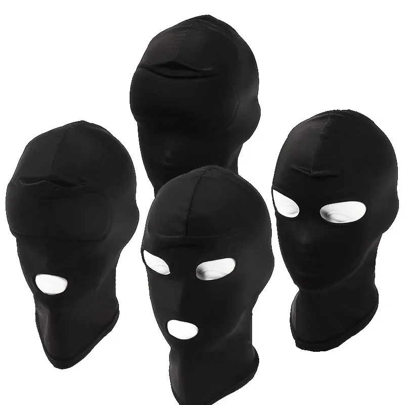 Elasticity Balaclava Cap Unisex Standard Seamless Fetish Hoods for Halloween Cosplay Party Hat Tactical Face Mask Games