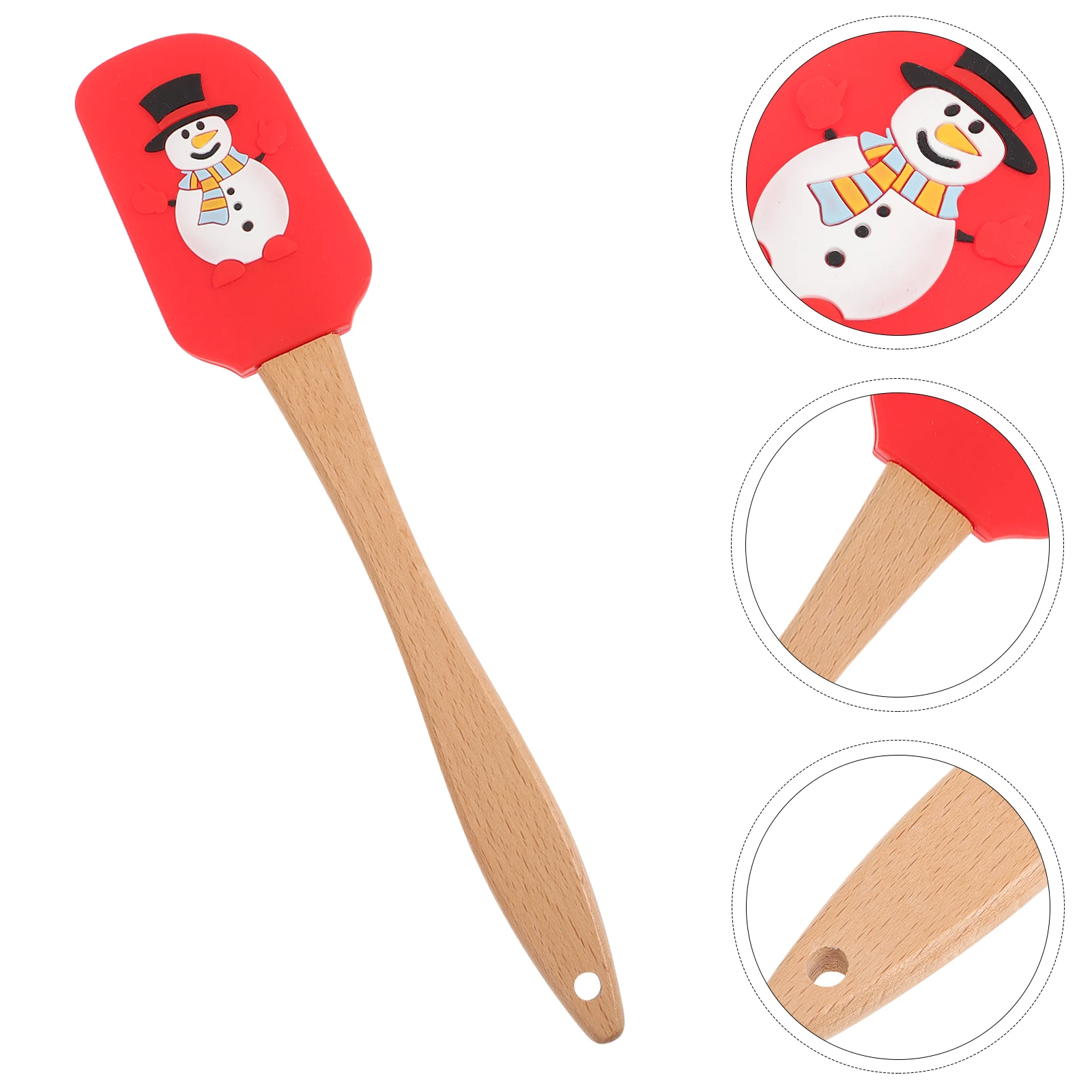 

Christmas Cake Spatula Holiday for Decorating Gingerbread Silicone Icing Cakes Spatulas Baking