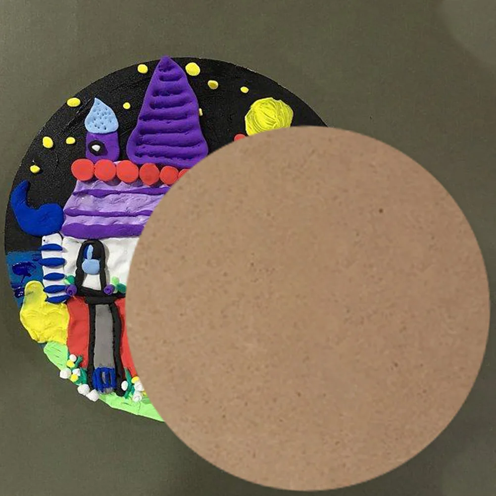 

10Pcs Wooden Clay Board DIY Craft Project Artistic Gift Idea Unique Texture Design Clay Backing Board Pottery Decors