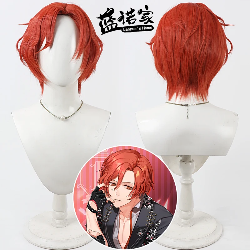 แบล็คสตาร์ เมนู คอสคอสเพลย์วิกผมฮาโลวีนปาร์ตี้คาร์นิวัลอุปกรณ์ประกอบฉากผมสังเคราะห์เส้นใยทนความร้อน + หมวกวิกผม