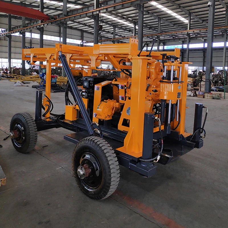 Customized Quality Diesel Engine 200m 530m Dual Function Water Gas Rock Drilling Water Well Drilling Rig