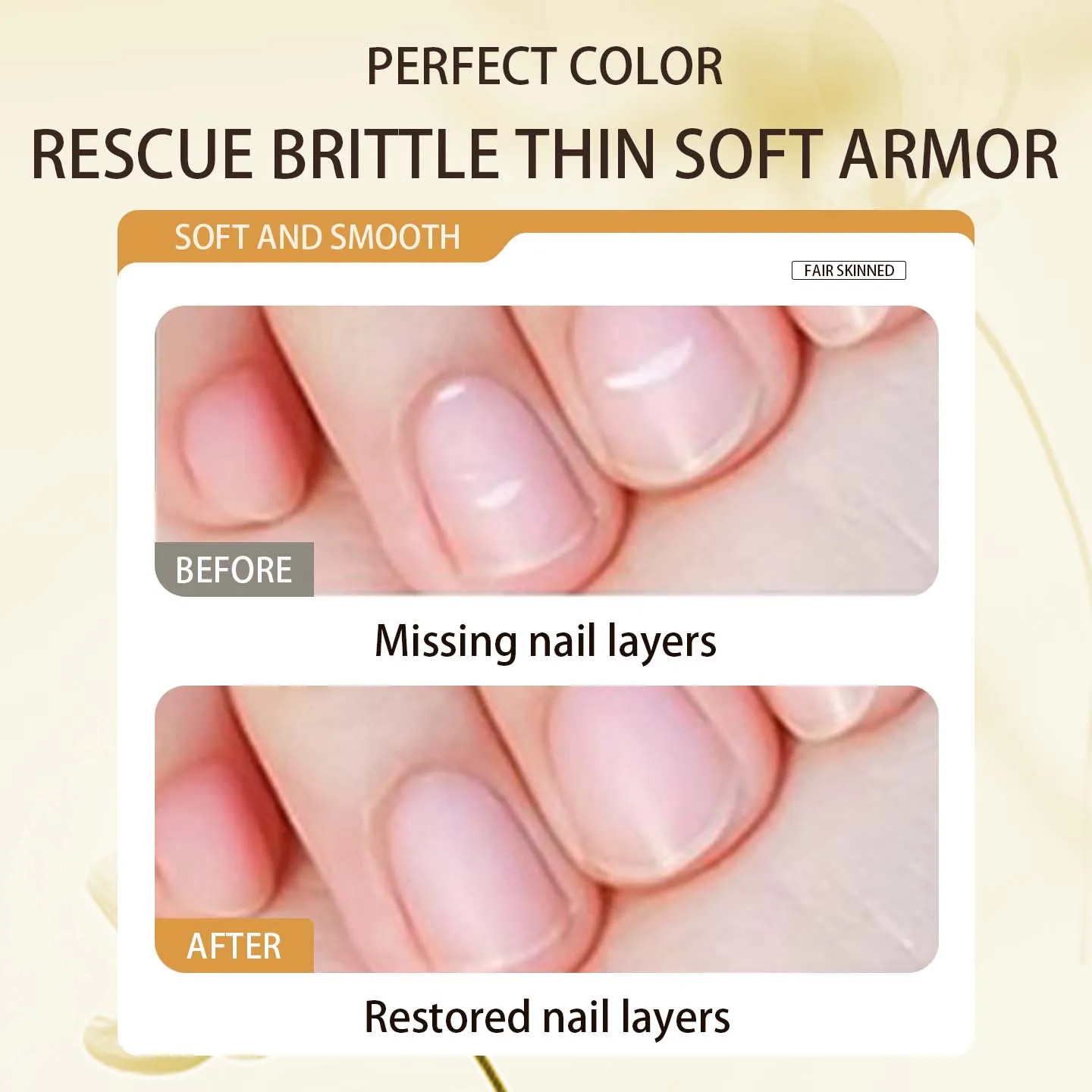 完璧な色のキューティクルオイル、爪の強化剤、キューティクルリムーバー、成長と強さのためのネイルオイル、若い爪のためのプロテインボンド