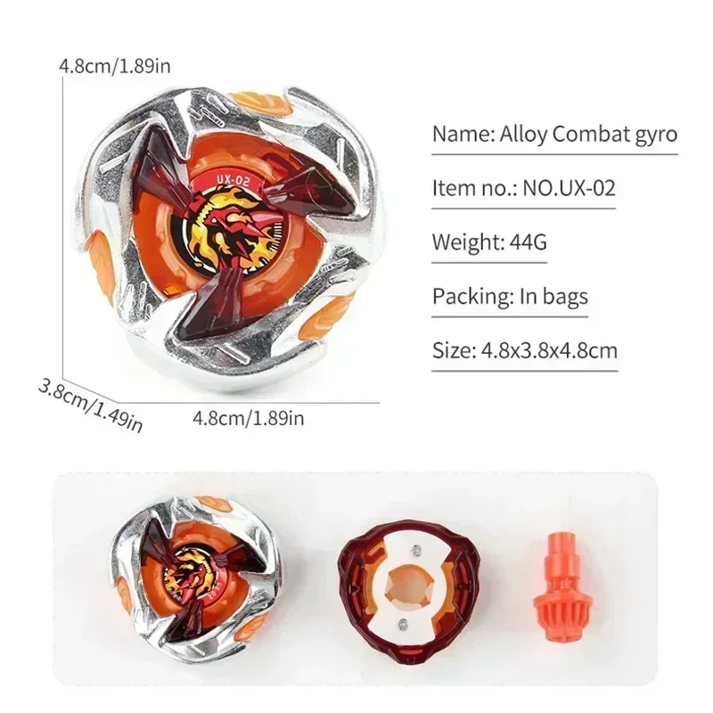 Takara Tomy Beyxs UX Gyro Flame Serie UX-01, UX-08, UX-11, UX-15-01, Geburtstagsgeschenk, Wettbewerbsfähiger Gyro aus Legierung, Kampfspielzeug für Jungen. – Detail 4
