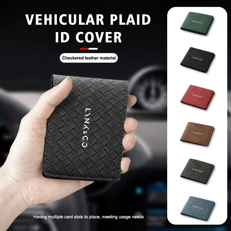 Car Driver License Bag Credit Card Business Card Holder Wallet For LYNK&CO 01 02 Hatchback 03 Phev 05 Phev 06 Phev 09