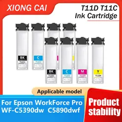 Europe T11C T11D T11C1-T11C4 T11D1- T11D4 Pigment Ink Cartridge With Chip For Epson WorkForce Pro WF-C5890DWF C5390DW Printer