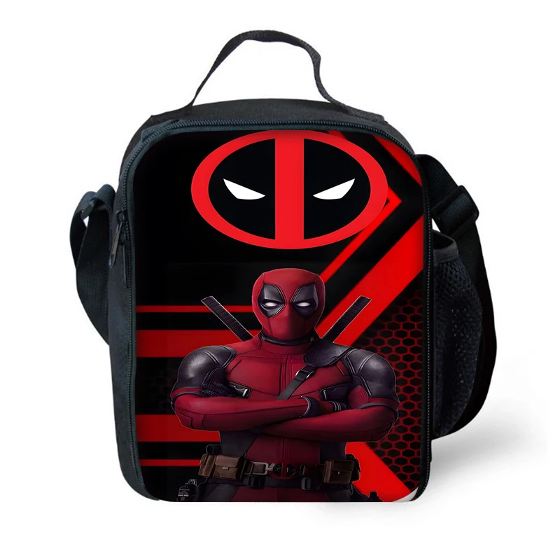 Child Insulated Deadpools Super Large Capacity Bag for Boy and Girl Student Outdoor Picnic Resuable Thermal Cooler Lunch Box