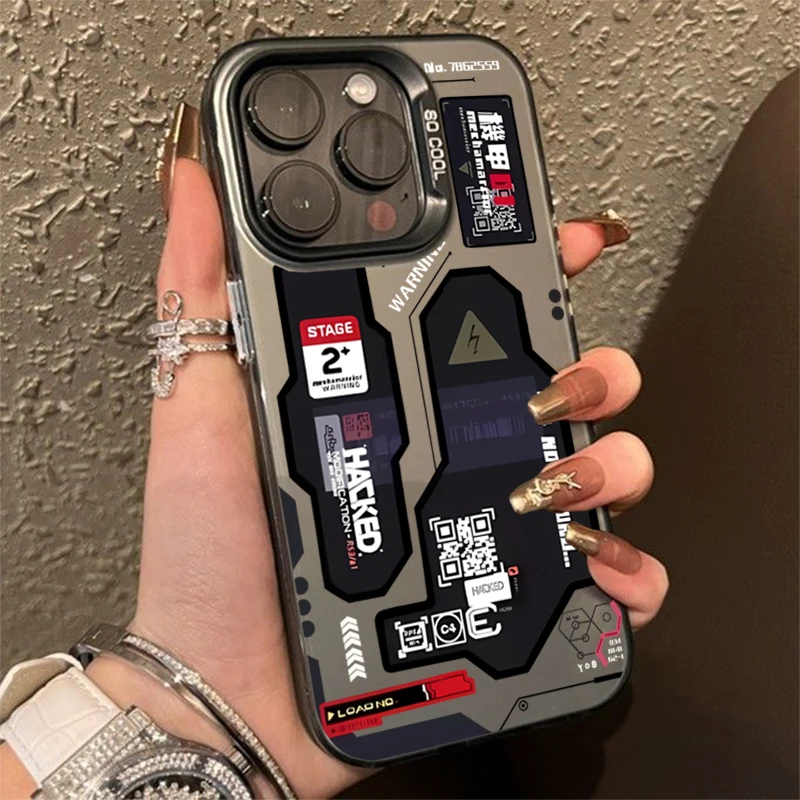Mecha-Style Graffiti Phone Case for Oppo Realme 15 14 13 12 11 10 9i 8i C75 C65 C63 C55 C53 C35 C33 C20 C21Y C15 Pro Plus 4G 5G - view 2