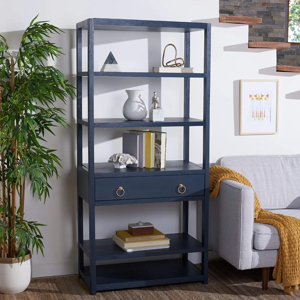 

Домашняя коллекция Johni Navy и Gold с 5 полками для хранения Etagere