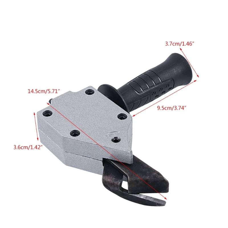 2024 New Electric Drill Plate Cutter Attachment Double Headed Iron Metal Sheet Cutter Plate Punch Scissors FreeCutting Tools