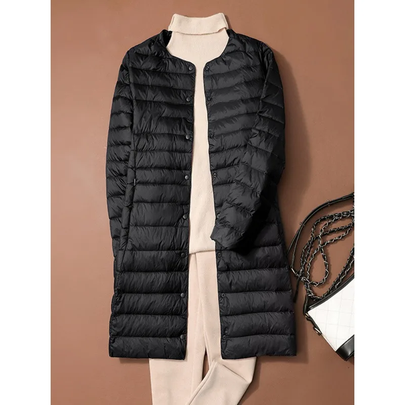 Frauen Solide Puffer Neue Herbst Winter Oansatz Weibliche Dünne Ente Unten Jacken Tragbare Frauen Winddicht Puffer Parkas