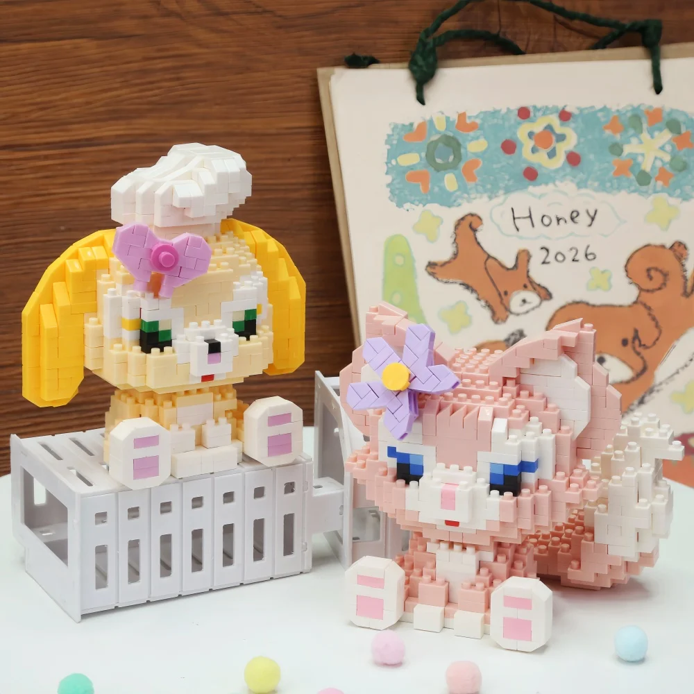 Disney Building Blocks Anime Kawaii Cartoon mini Action Children\'s Figures Blocks Bricks Assemble DIY Toys Gift for Kids