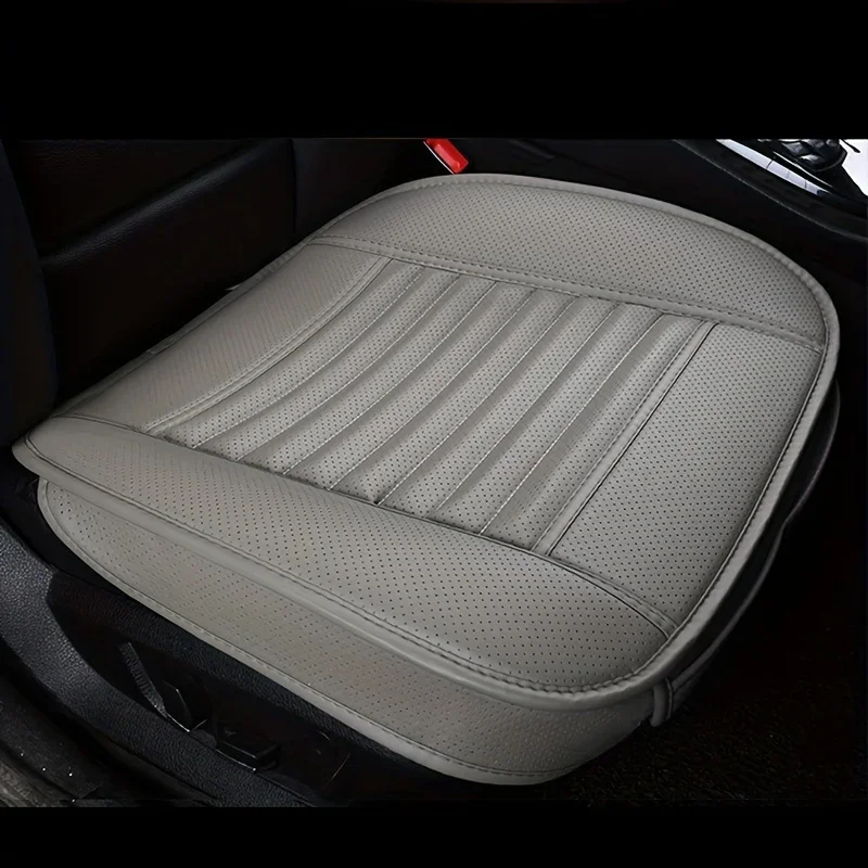 Breathable PU leather car half pack seat cushion protective cover anti slip car seat cover