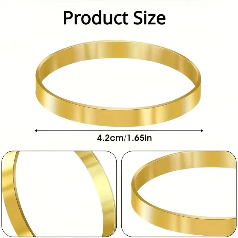50/100pcs Metal Napkin Ring Holders Bulk Round Golden Napkins Holder Western Restaurant Wedding Tablecloth Napkin Circle Buckle