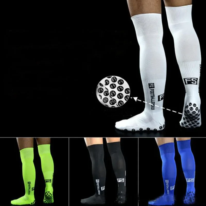 

2024 New Men's women Non-Slip Soccer Socks Breathable Knee High Towel Bottom Cycling Hiking Sports Training Long Football Socks