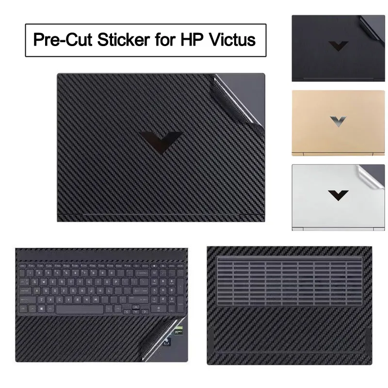 

Pre-Cut Vinyl Sticker No Residue Laptop Decal Cover Screen Film for 2024 2023 Hp Victus Gaming Laptop 16-r 16-s 15-fa 15-fb