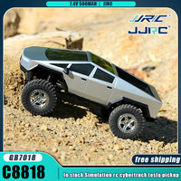 In stock JJRC C8818 Rc Car Simulation Rc Cybertruck Pickup Alloy Off-Road Vehicle Remote Control Cars Boy's Toys Christmas Gifts
