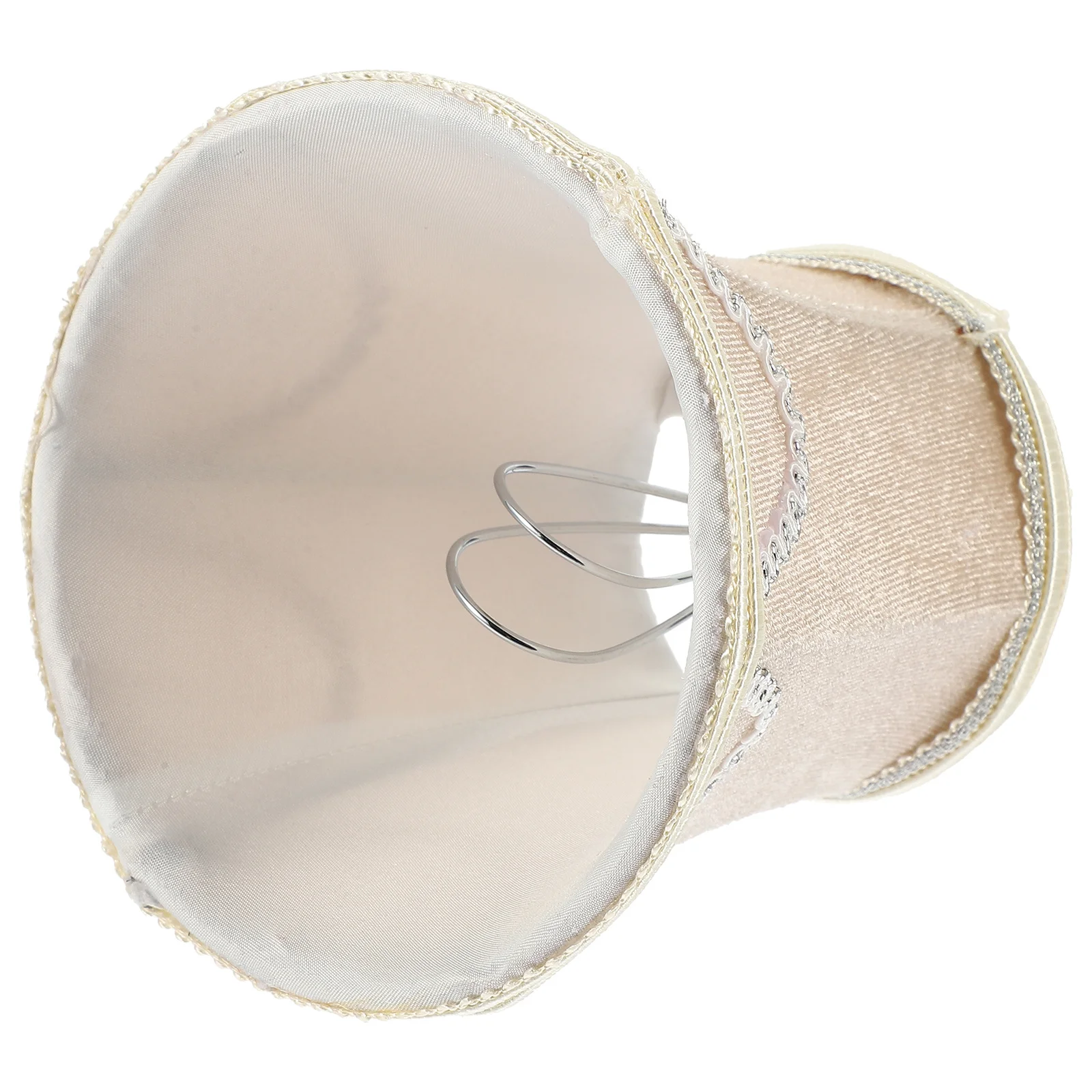 

Rustic Table Lamp Shade Fabric Small Vintage Scalloped Replacement Durable Long Lasting Prevent Eye Irritation