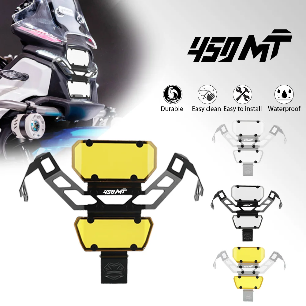 

2024 FOR CFMOTO 450MT Headlight Protector Grille Guard Cover Protection Lamp Cover Set Motorcycle 450 MT Accessories 2025 2026